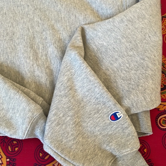 Grey Champion Cropped Hoodie- Sz M - Picture 5 of 5